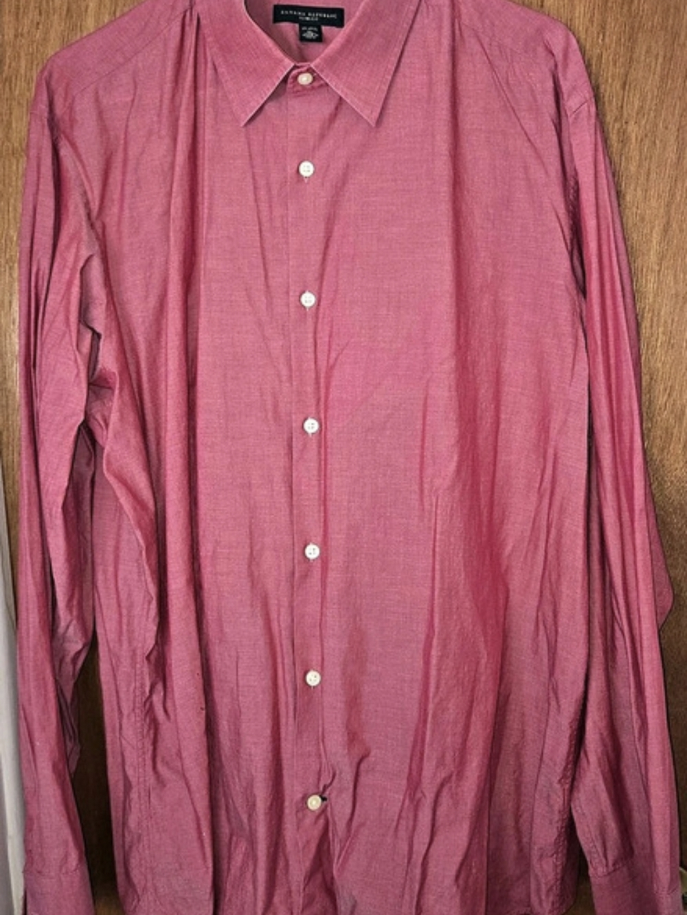 Banana Republic Slim Fit Button-Down Shirt Button Down Pink XL
